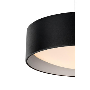 Lampa wisząca Vero - Kaspa: Nowoczesny design, 45cm, Czarno-srebrna