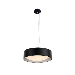 Lampa wisząca Vero - Kaspa: Nowoczesny design, 45cm, Czarno-srebrna