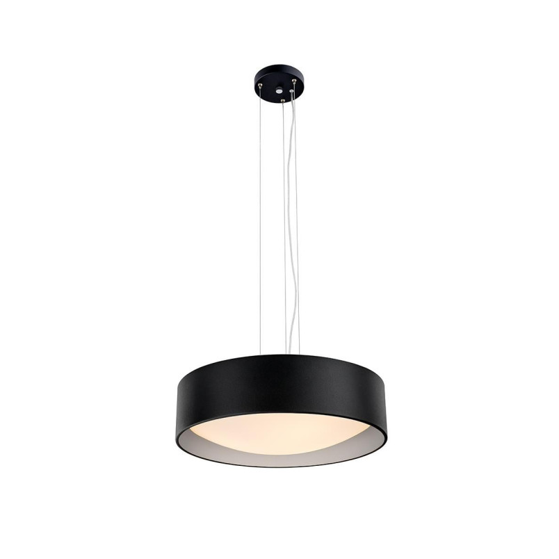 Lampa wisząca Vero - Kaspa: Nowoczesny design, 45cm, Czarno-srebrna