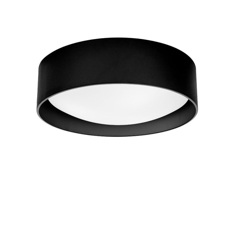 Plafon okrągły Vero 45cm czarny Kaspa - Nowoczesny design