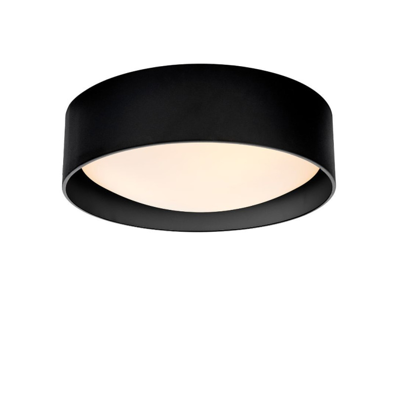 Plafon okrągły Vero 45cm czarny Kaspa - Nowoczesny design