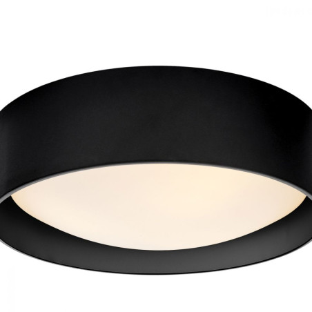 Plafon okrągły Vero 45cm czarny Kaspa - Nowoczesny design