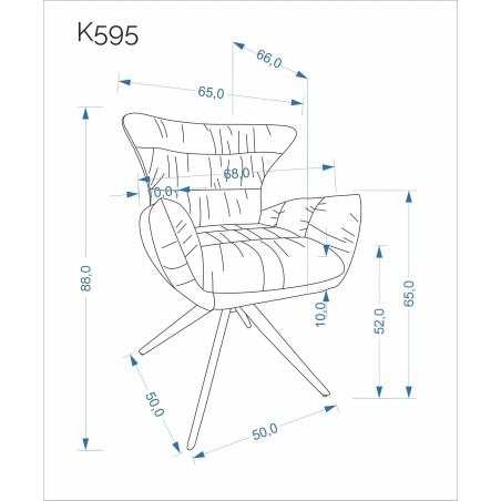 Krzesło obrotowe K595 Halmar - Komfortowy design w super cenie
