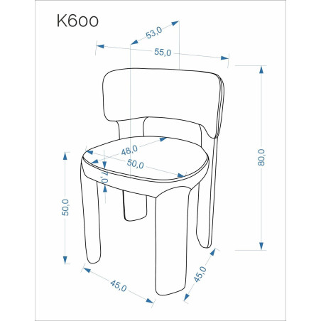 Krzesło tapicerowane K600 oliwkowe Halmar - Komfort i Styl