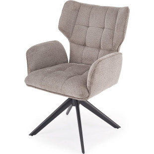 Fotel obrotowy pikowany K601 popiel Halmar | Komfort i styl