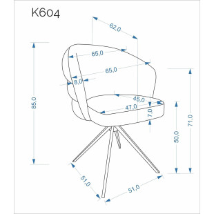 Krzesło obrotowe beżowe K604 Halmar | Komfort i styl