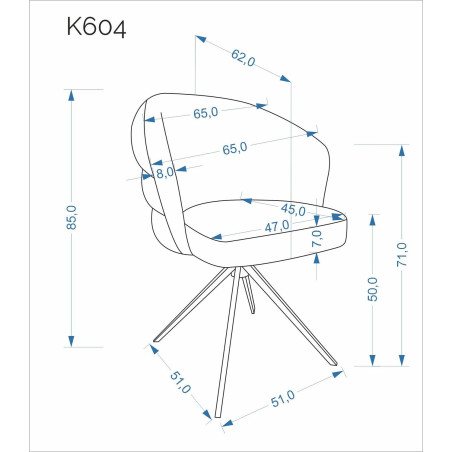 Krzesło obrotowe beżowe K604 Halmar | Komfort i styl