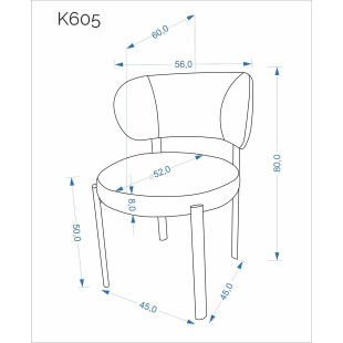 Krzesło tapicerowane Halmar K605 beż/orzech - Komfort i styl