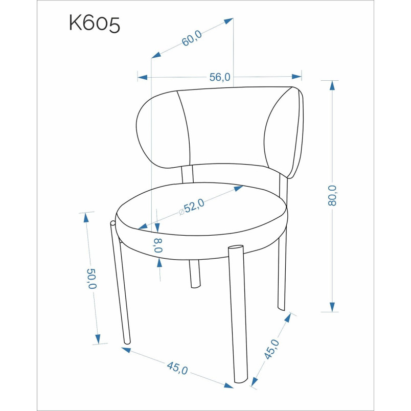 Krzesło tapicerowane Halmar K605 beż/orzech - Komfort i styl