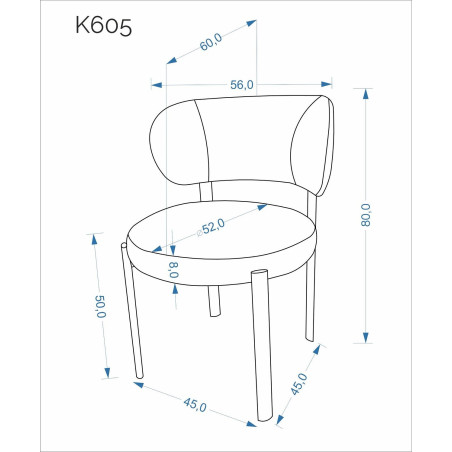 Krzesło tapicerowane Halmar K605 beż/orzech - Komfort i styl