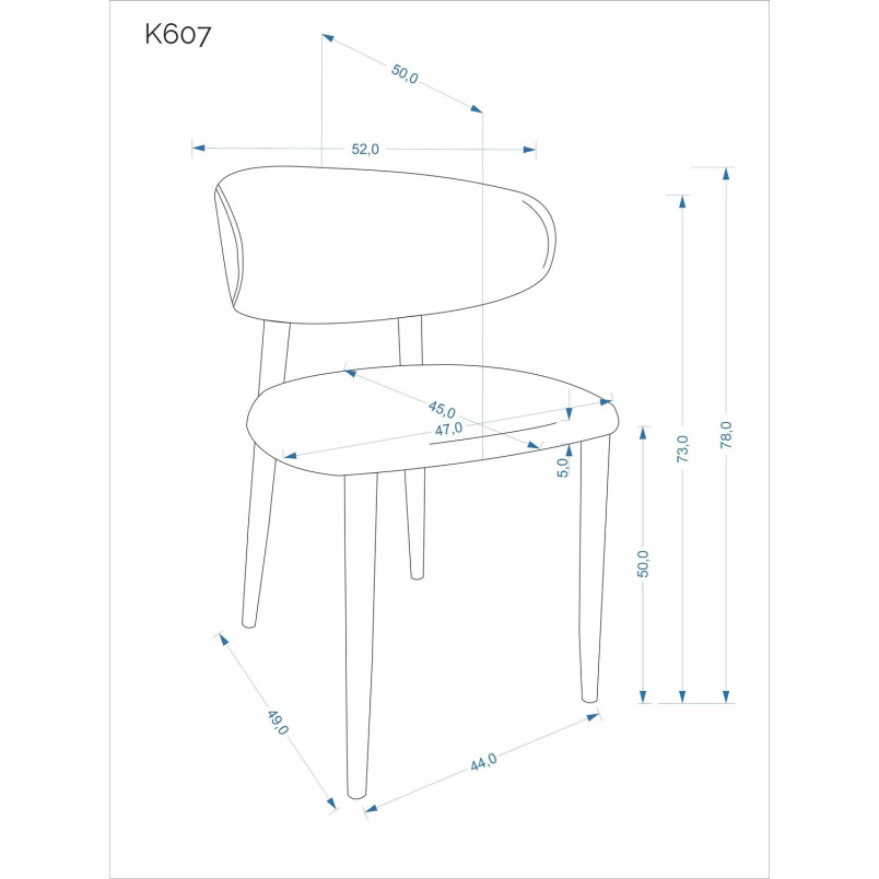 Krzesło tapicerowane K607 beżowy Halmar | Elegancki design