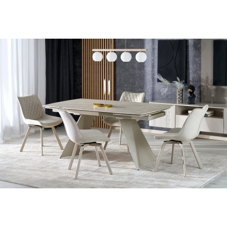 Stół rozkładany Armani | Spiek kwarcowy, design Halmar