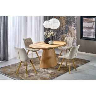 Stół rozkładany owalny Calypso 160-200x100 Halmar | Dębowy