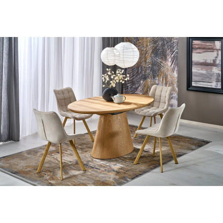 Stół rozkładany owalny Calypso 160-200x100 Halmar | Dębowy