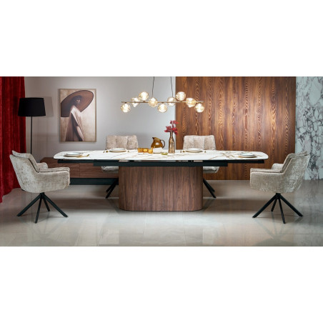 Stół rozkładany Flavor Halmar | Ceramiczny, Owalny, 200-300x100cm