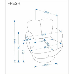 Fotel obrotowy Fresh beżowy Halmar - Komfort i styl