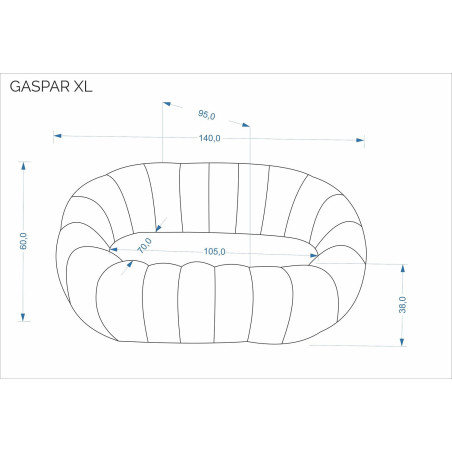 Sofa 2-osobowa Gaspar 140cm kremowa - Halmar | Komfort i styl