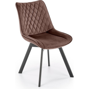 Krzesło welurowe Halmar K520 Mokka - Komfort i Elegancja