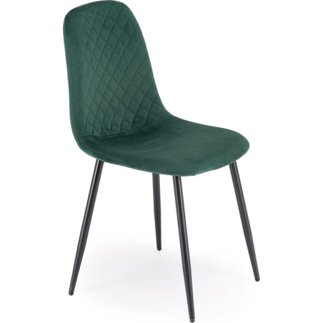 Krzesło welurowe zielone K608 Halmar | Komfort i styl