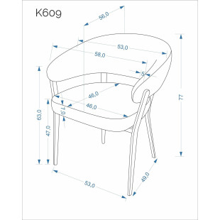 Krzesło tapicerowane szare K609 Halmar | Komfort i styl