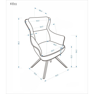 Fotel obrotowy K611 Halmar - Komfort i styl | Sklep meblowy