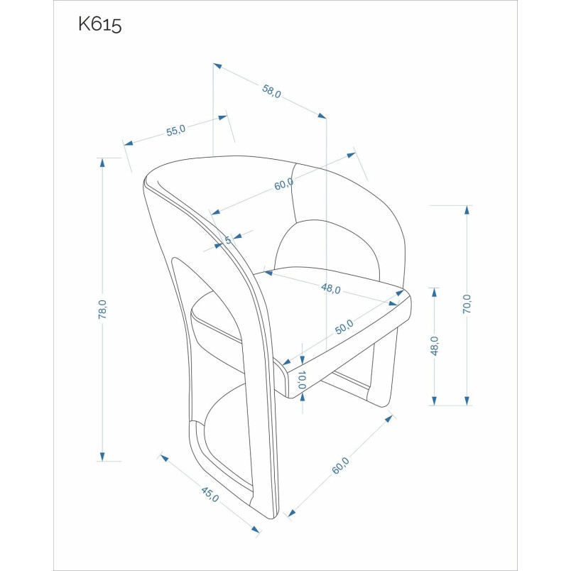 Krzesło tapicerowane K615 beżowe Halmar | Komfort i design