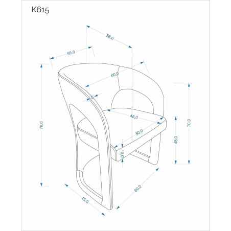 Krzesło tapicerowane K615 beżowe Halmar | Komfort i design