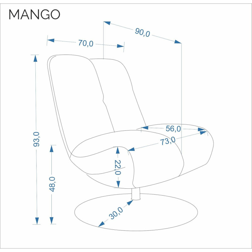 Fotel wypoczynkowy obrotowy Mango beż Halmar - Komfort i styl