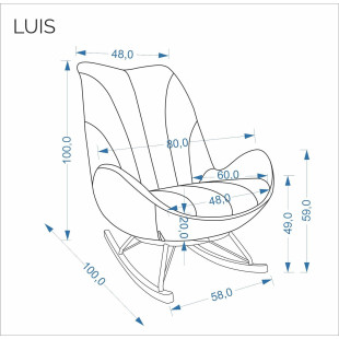 Fotel bujany Luis Halmar - Komfortowy design w odcieniach popielu