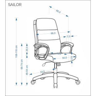 Fotel biurowy Sailor Halmar - Komfort i styl w pracy