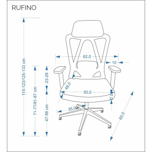 Fotel biurowy Rufino Halmar: Ergonomia i komfort w pracy