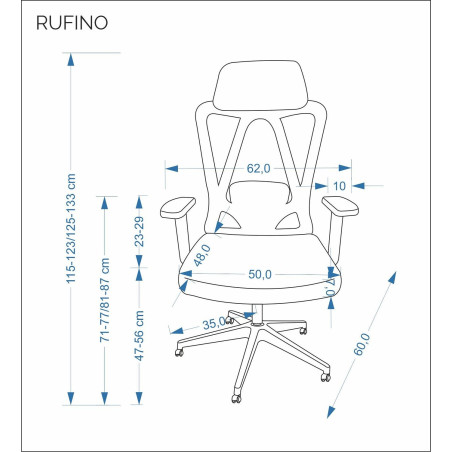Fotel biurowy Rufino Halmar: Ergonomia i komfort w pracy