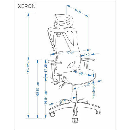 Fotel biurowy Xeron Halmar: Ergonomia i Wygoda | Sklep
