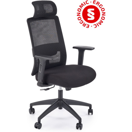 Fotel biurowy ergonomiczny Swift czarny Halmar - Komfort i zdrowie