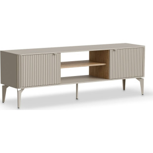 Szafka RTV Beluci 160x40 - Halmar | Kaszmir/Dąb Cremona