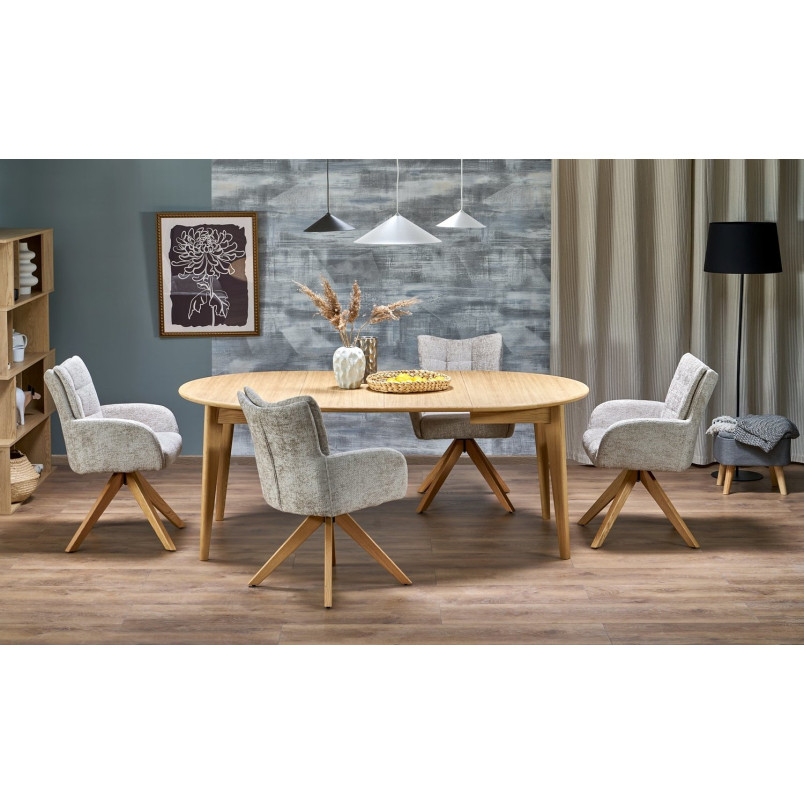 Stół rozkładany Magnus Halmar | Dąb naturalny, 120-200cm