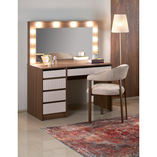 Toaletka Halmar Hollywood XL: Lustro LED, 5 szuflad | Kup Teraz