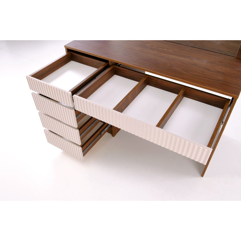 Toaletka Halmar Hollywood XL: Lustro LED, 5 szuflad | Kup Teraz