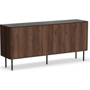 Komoda Solano 160cm Halmar | Orzech Warmia / Czarny Marmur - Kup Teraz!