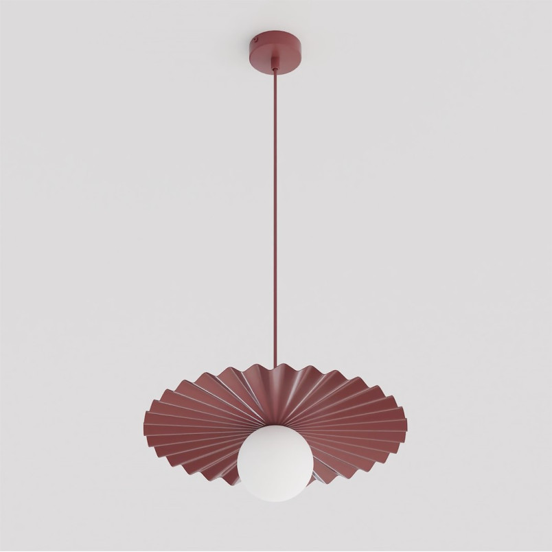Lampa wisząca Umbra - burgund, szkło | Emibig - nowoczesny design