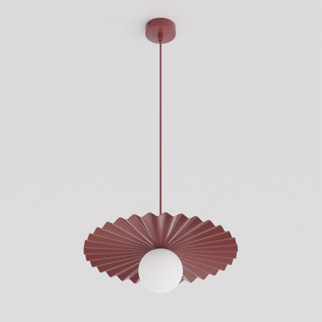 Lampa wisząca Umbra - burgund, szkło | Emibig - nowoczesny design