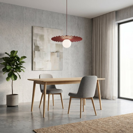 Lampa wisząca Umbra - burgund, szkło | Emibig - nowoczesny design