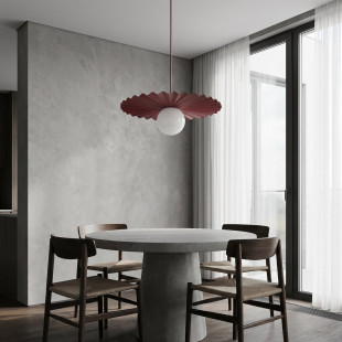 Lampa wisząca Umbra - burgund, szkło | Emibig - nowoczesny design