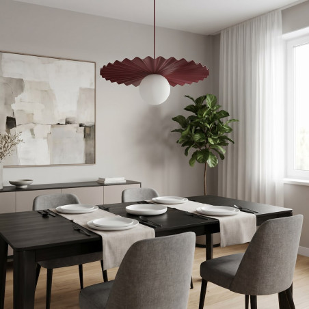 Lampa wisząca Umbra - burgund, szkło | Emibig - nowoczesny design