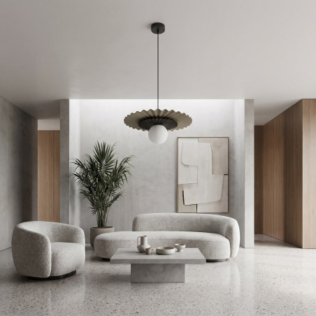 Lampa wisząca Emibig - nowoczesny design, mokka/czarny | Sklep z lampami