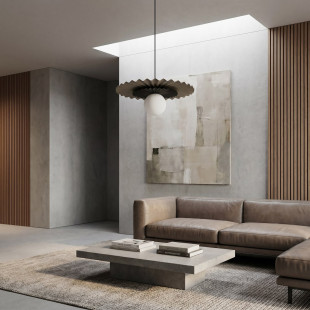 Lampa wisząca Emibig - nowoczesny design, mokka/czarny | Sklep z lampami