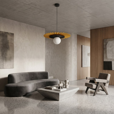Lampa wisząca Emibig - nowoczesny design, szklana kula | Kup online
