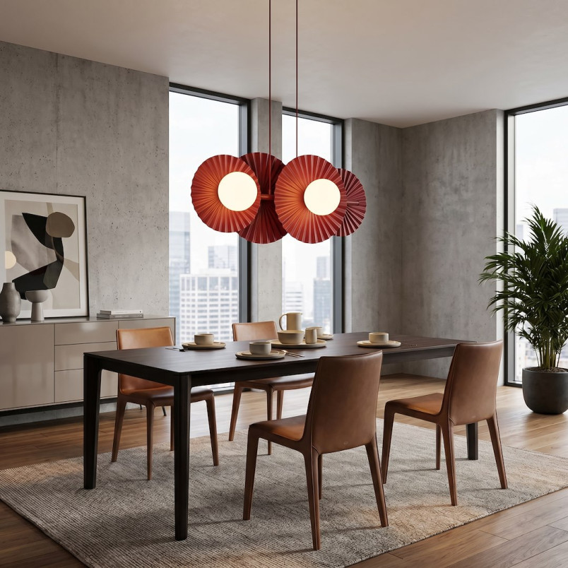 Lampa wisząca Umbra IV burgund | Emibig - Nowoczesne oświetlenie
