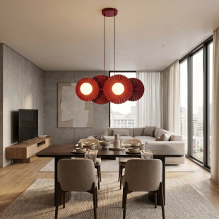 Lampa wisząca Umbra IV burgund | Emibig - Nowoczesne oświetlenie