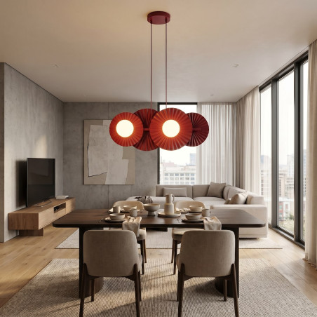 Lampa wisząca Umbra IV burgund | Emibig - Nowoczesne oświetlenie